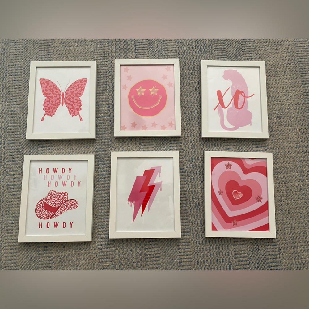 6pack 8x11 canvas prints with frames